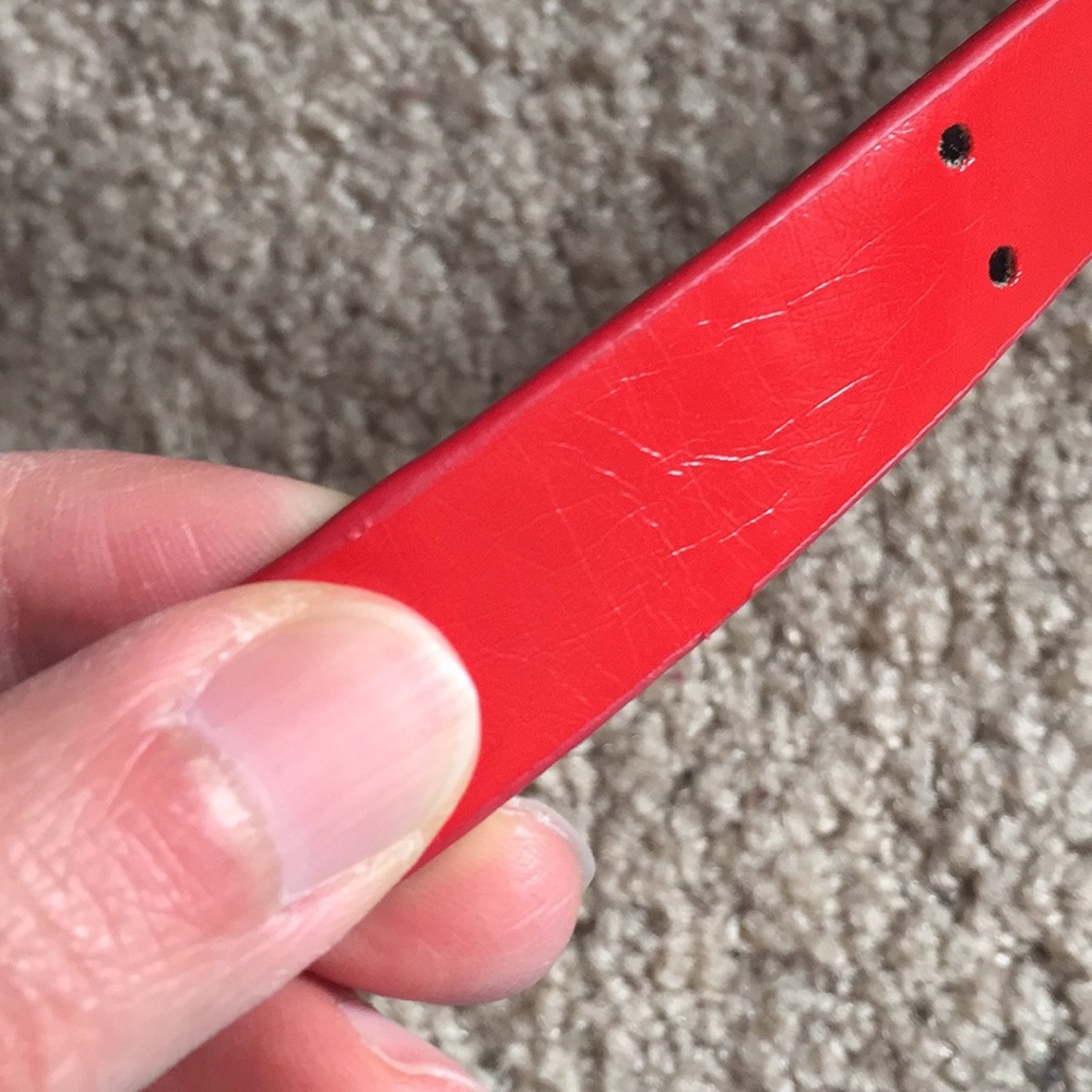 No Boundaries red skinny belt - Picture 3 of 5